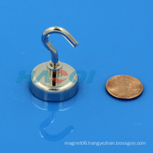 D25X38mm female thread pot magnets with hooks E25